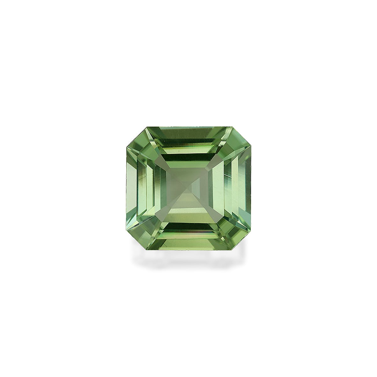 Green Tourmaline Square Asscher Cut Olive Green