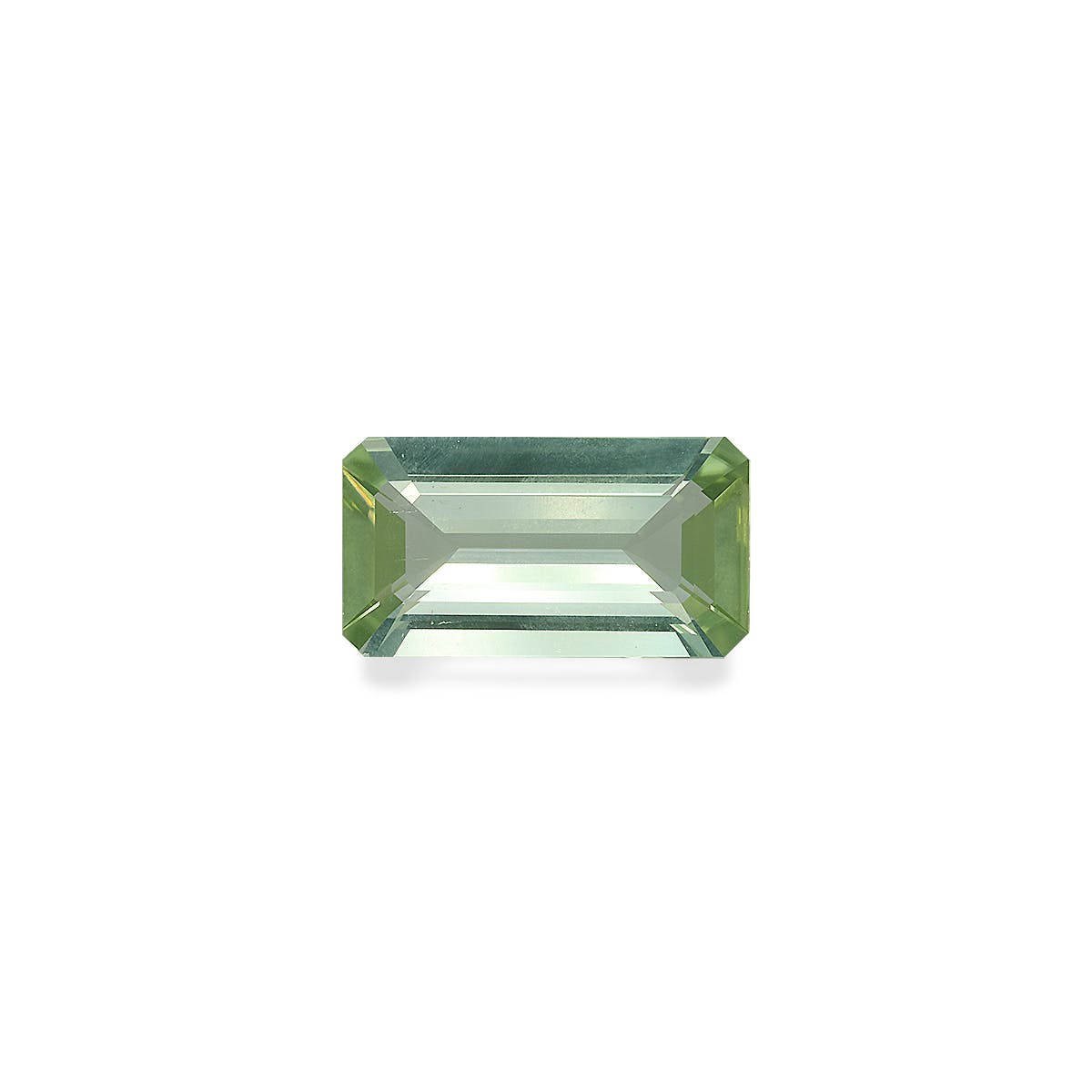 Green Tourmaline Rectangular Emerald Cut Pistachio Green