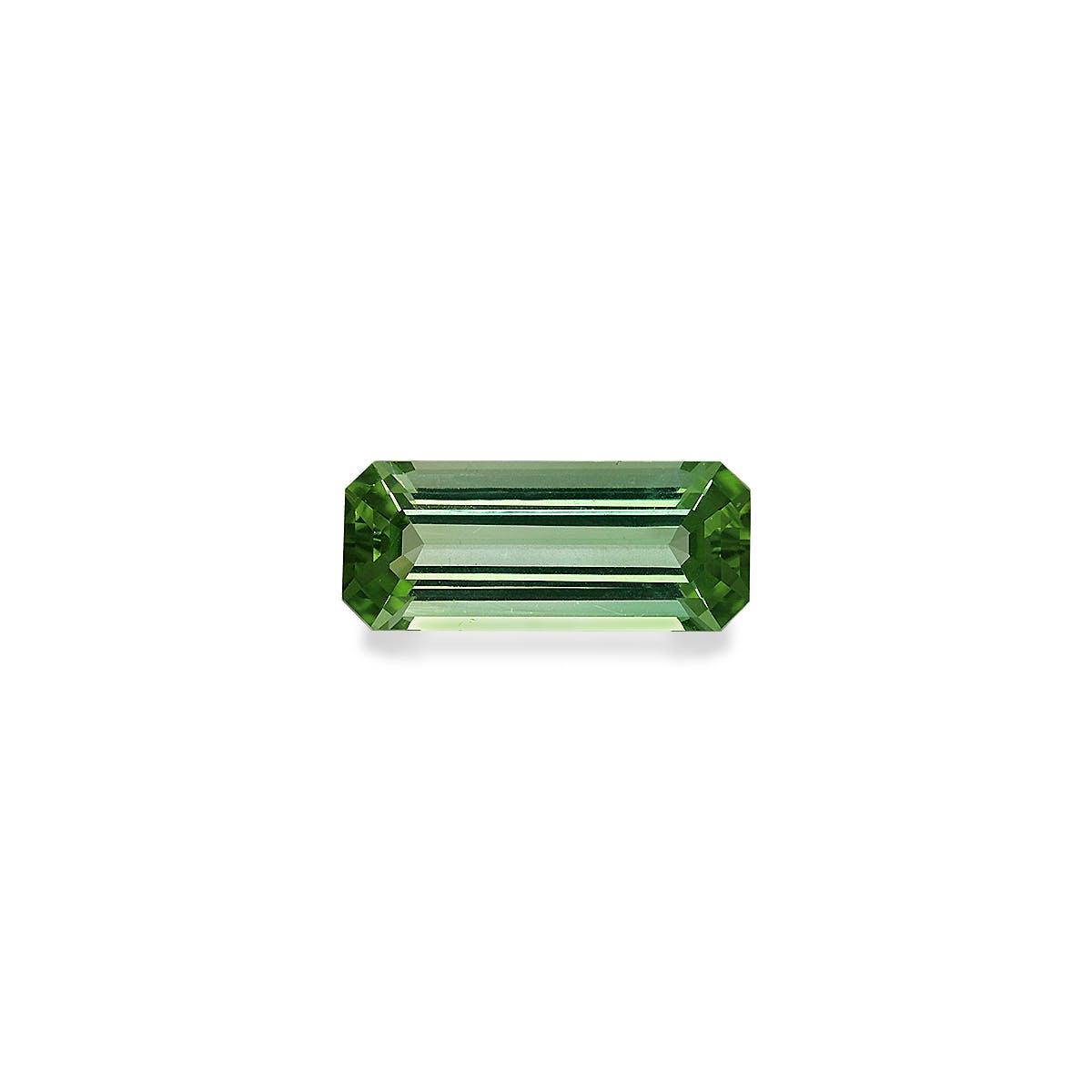 Green Tourmaline Rectangular Emerald Cut Pistachio Green