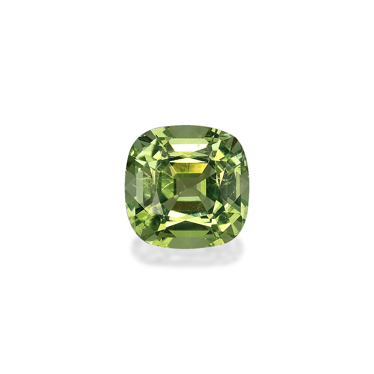 Green Tourmaline Cushion Fine Step Cut Green