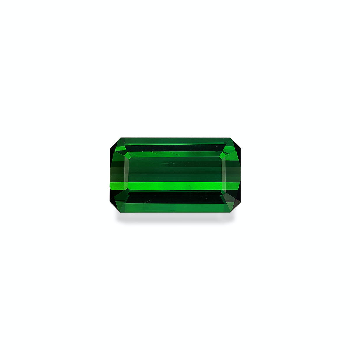 Green Tourmaline Rectangular Emerald Cut Green