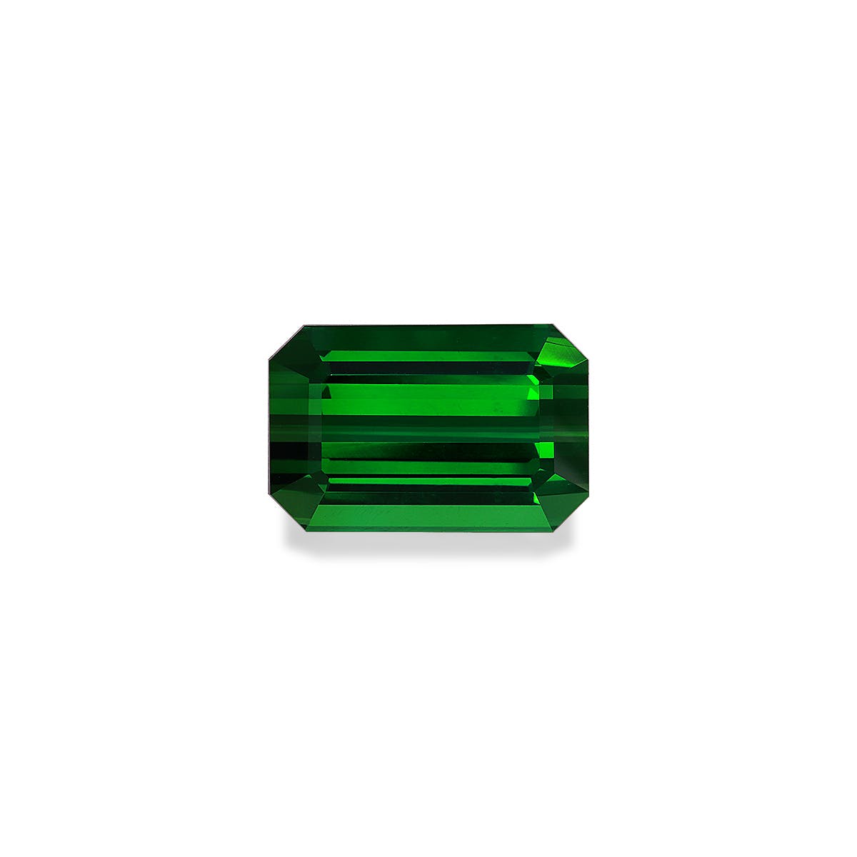 Green Tourmaline Rectangular Emerald Cut Green