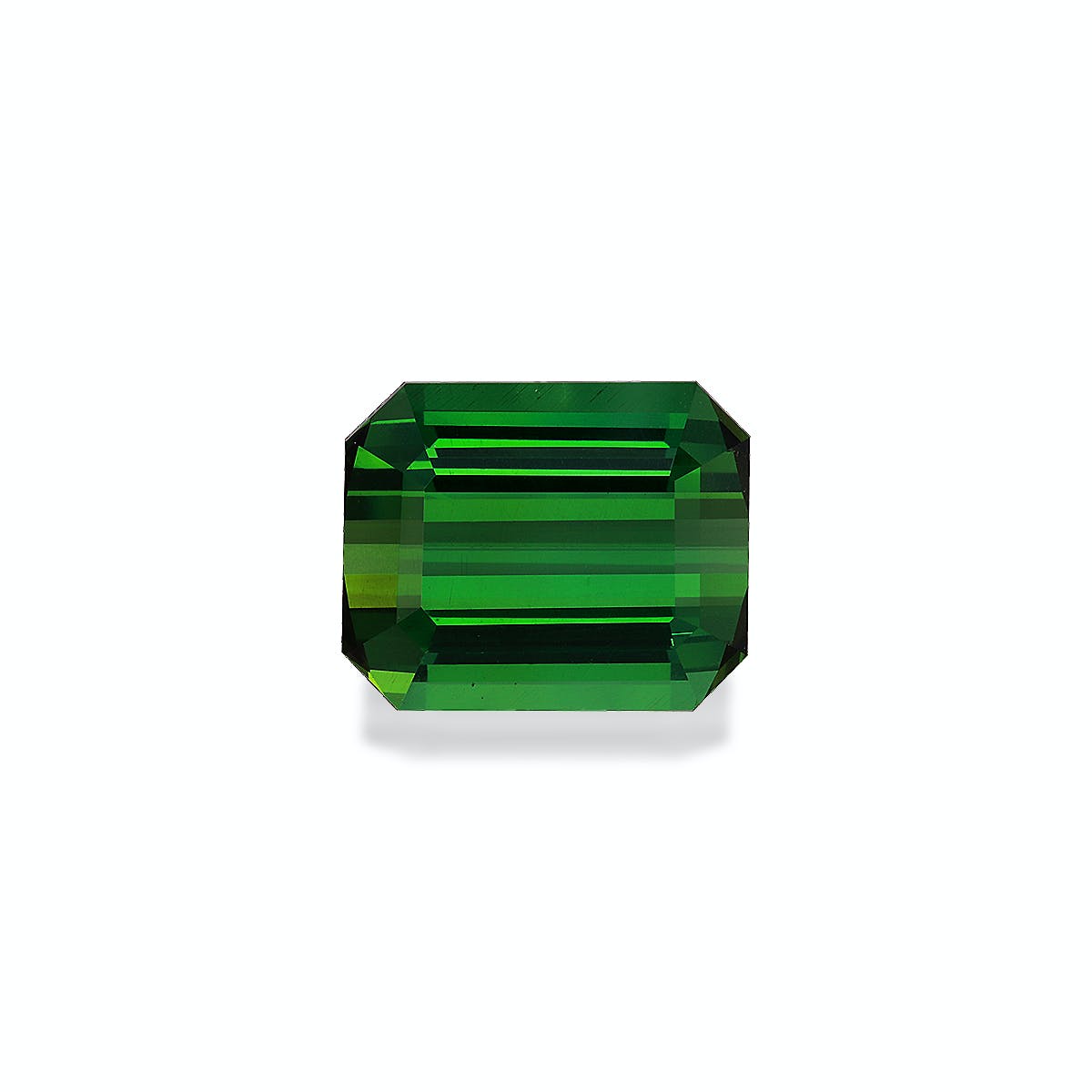 Green Tourmaline Rectangular Emerald Cut Green