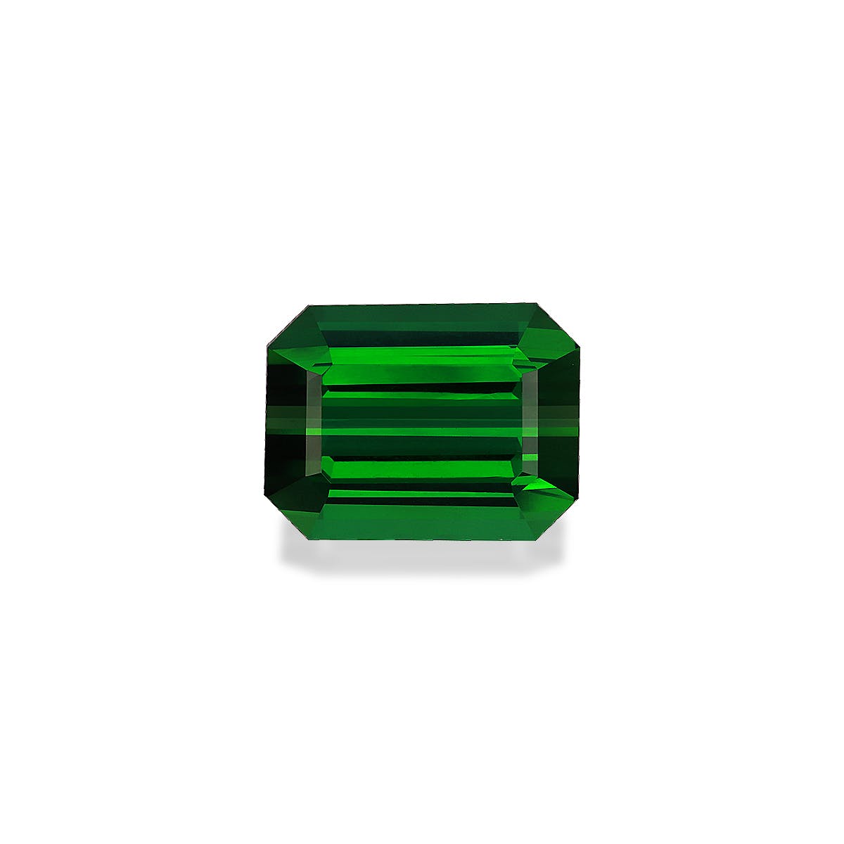 Green Tourmaline Rectangular Emerald Cut Green