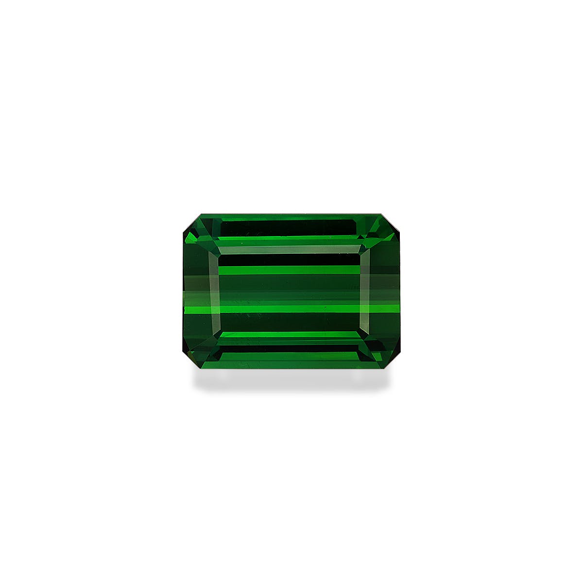 Green Tourmaline Rectangular Emerald Cut Green