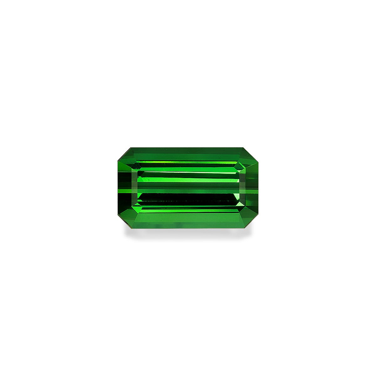 Green Tourmaline Rectangular Emerald Cut Green