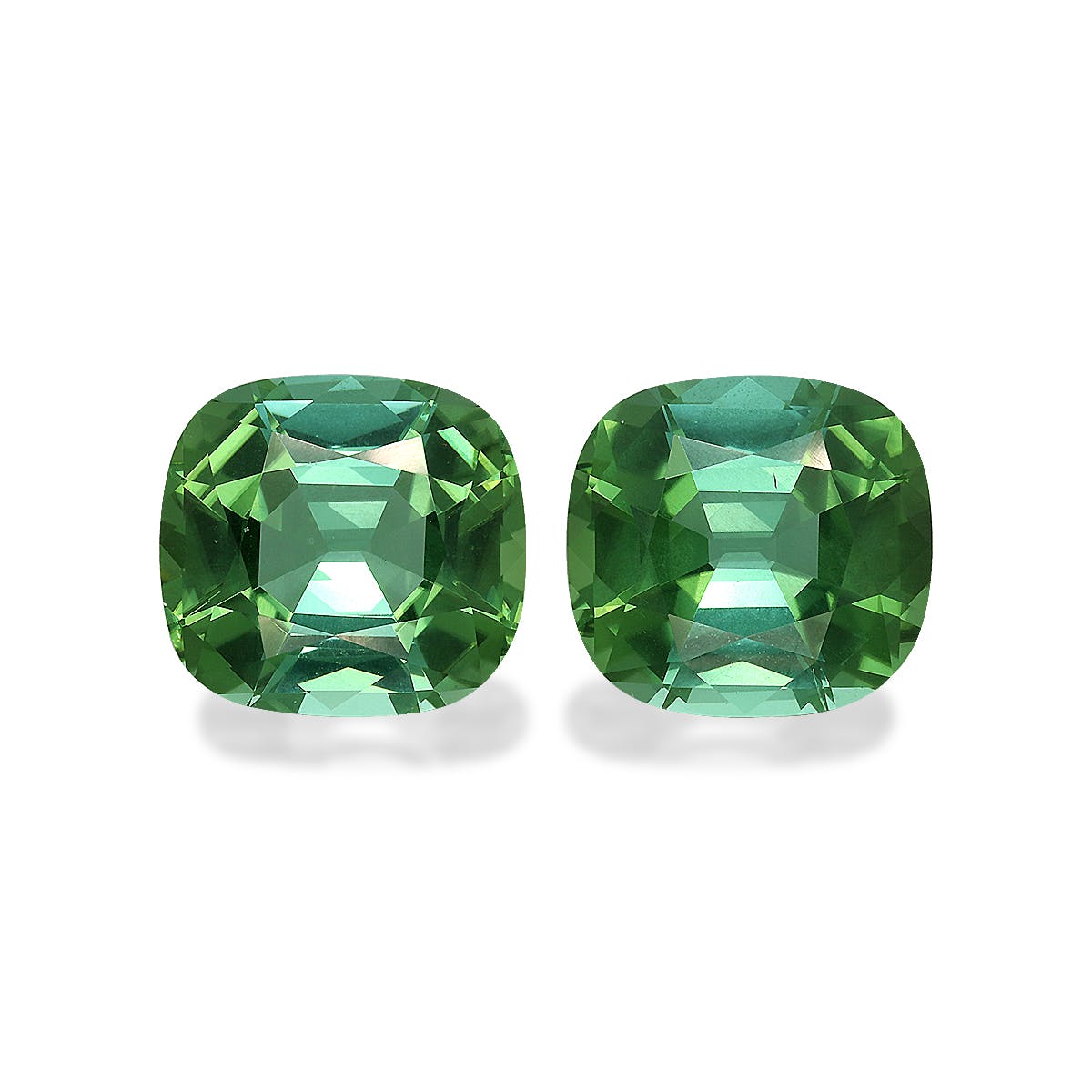 Green Tourmaline Cushion Fine Step Cut Green