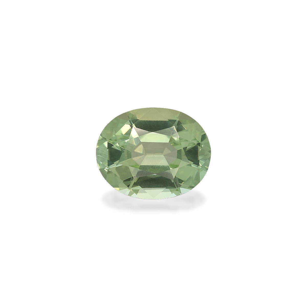 Green Tourmaline Oval Fine Step Cut Green