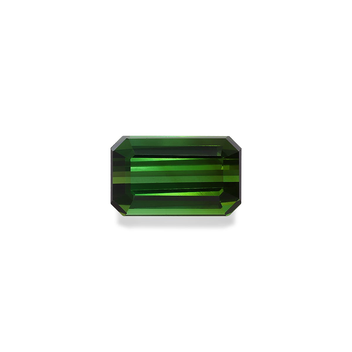 Green Tourmaline Rectangular Emerald Cut Basil Green