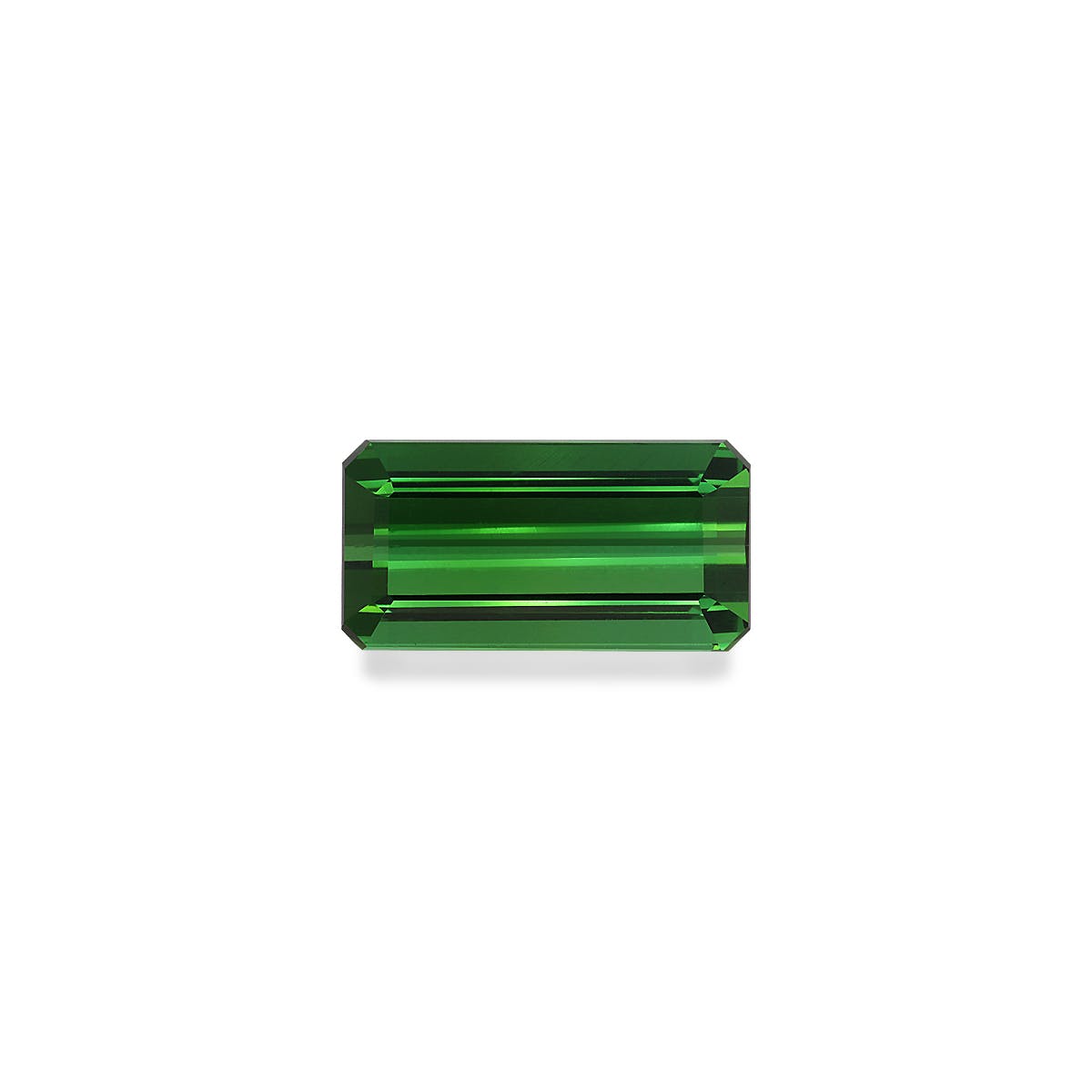 Green Tourmaline Rectangular Emerald Cut Green