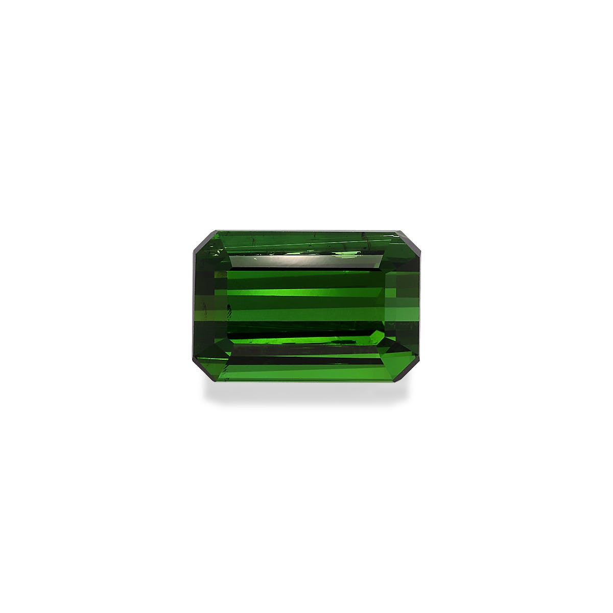 Green Tourmaline Rectangular Emerald Cut Basil Green