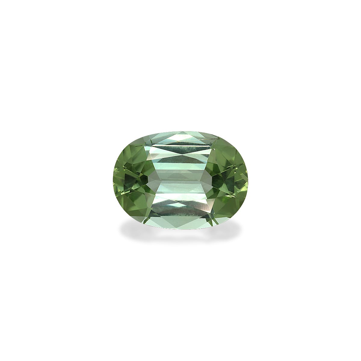 Green Tourmaline Oval Fine Step Cut Green