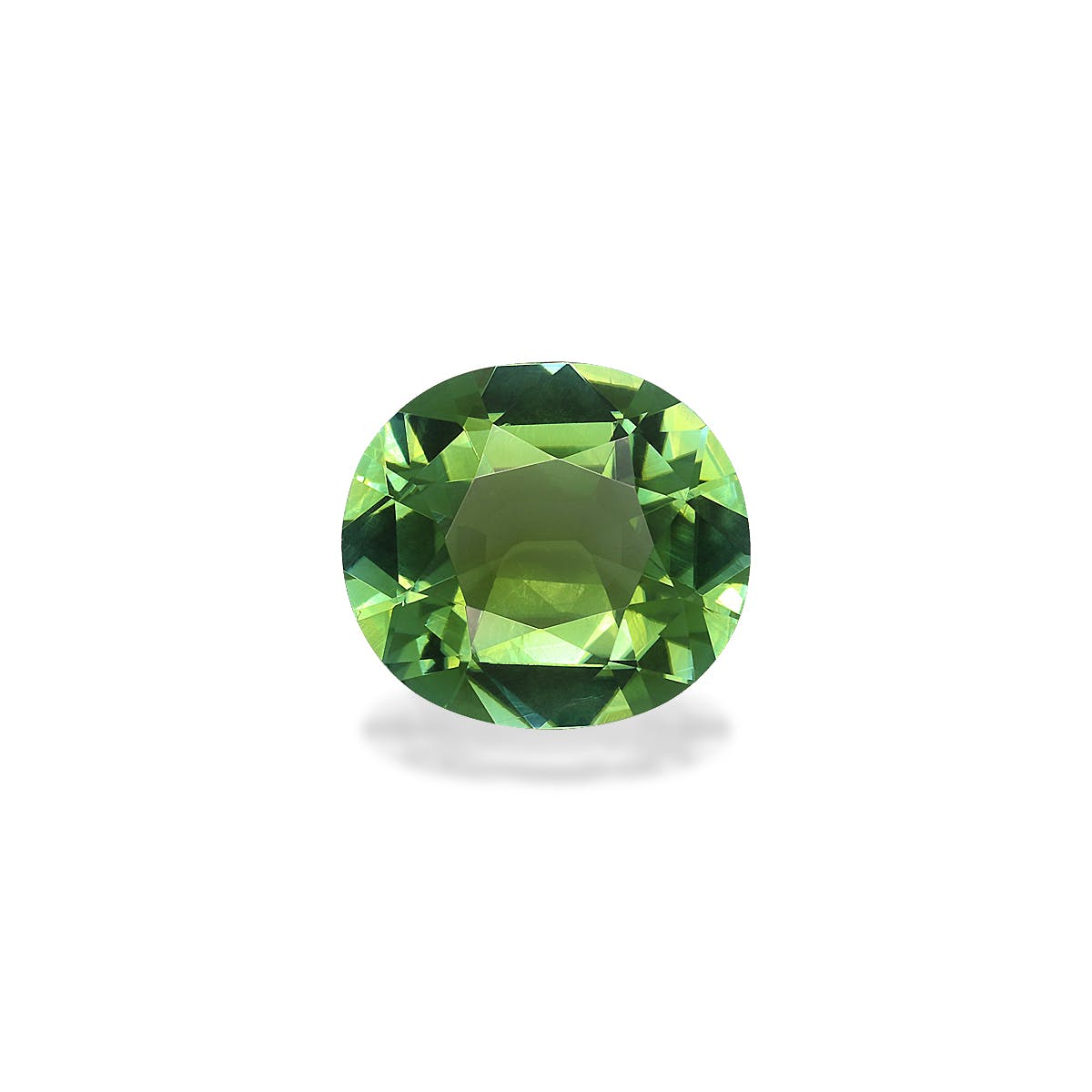 Green Tourmaline Oval Fine Step Cut Green