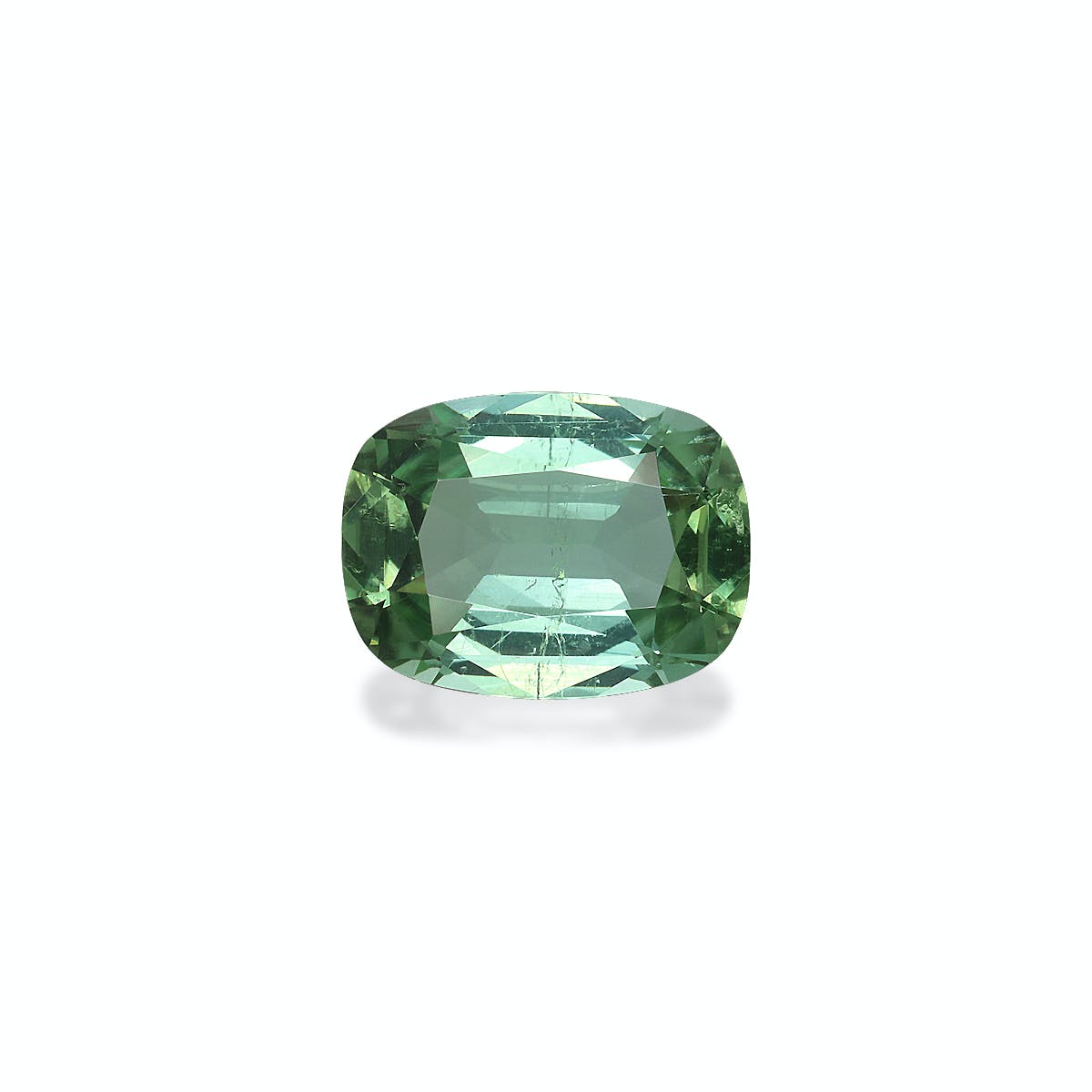 Green Tourmaline Cushion Fine Step Cut Seafoam Green