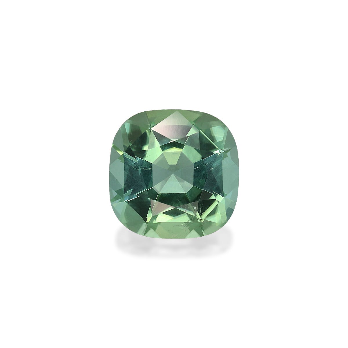 Green Tourmaline Cushion Fine Step Cut Seafoam Green