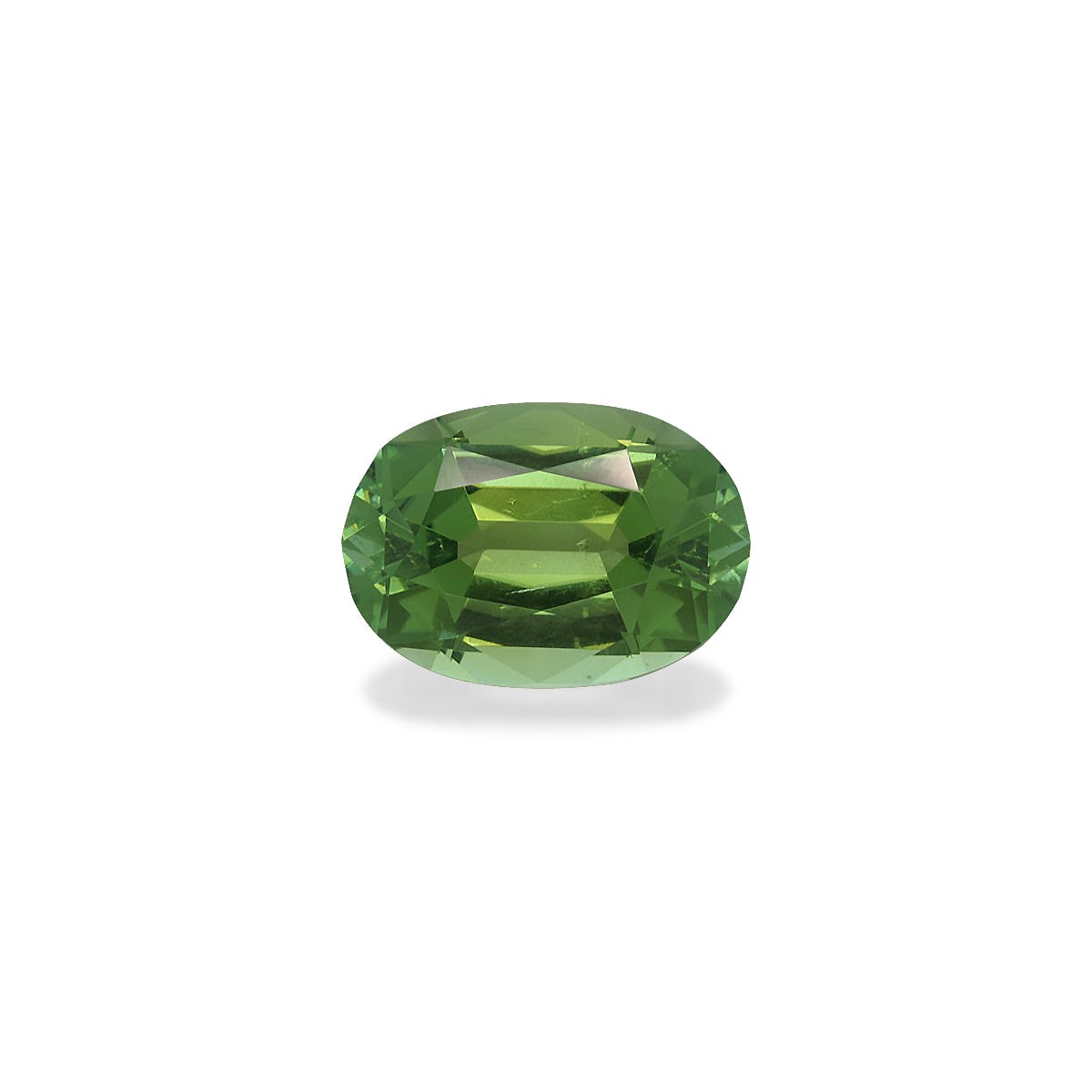 Green Tourmaline Oval Fine Step Cut Green