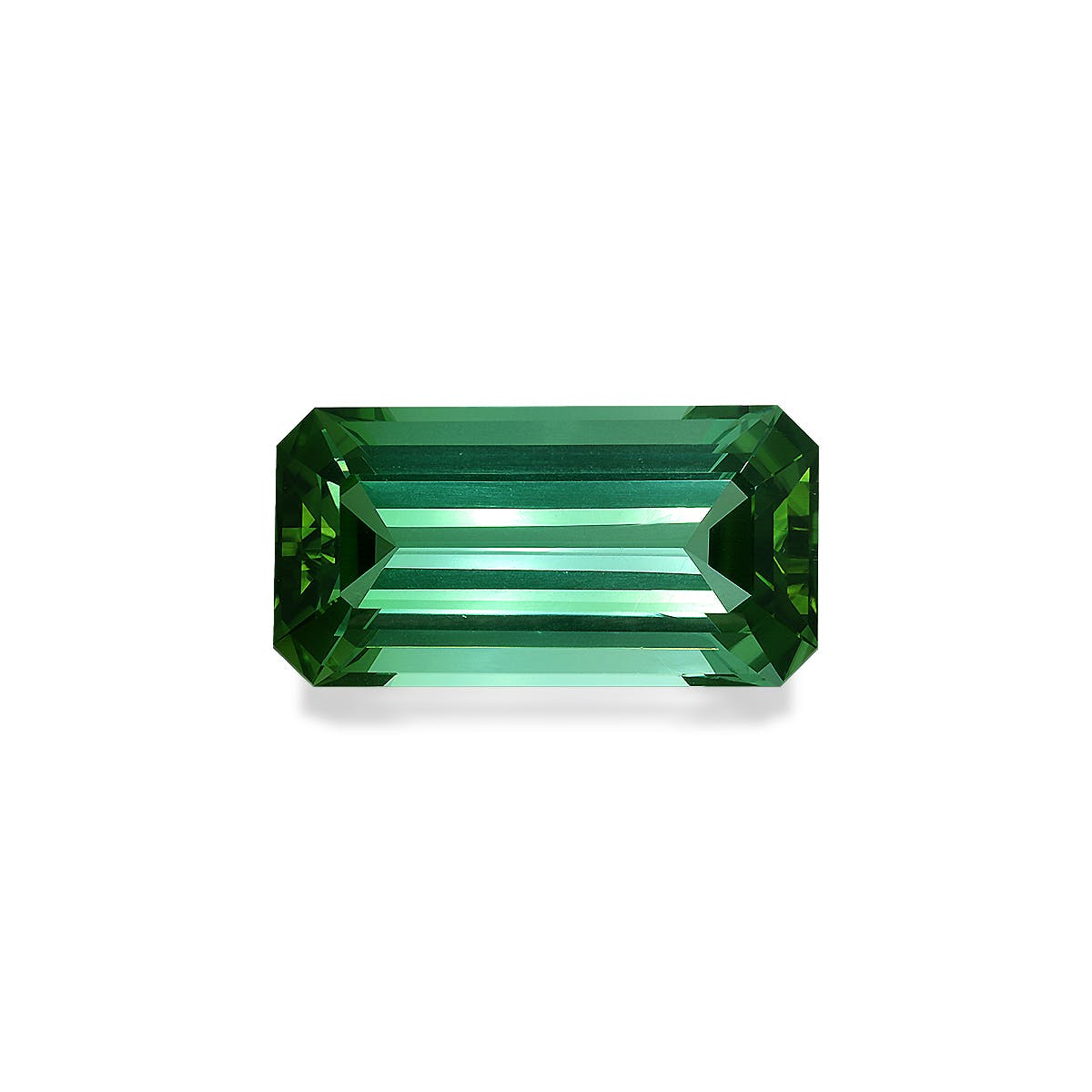 Green Tourmaline Rectangular Emerald Cut Seafoam Green