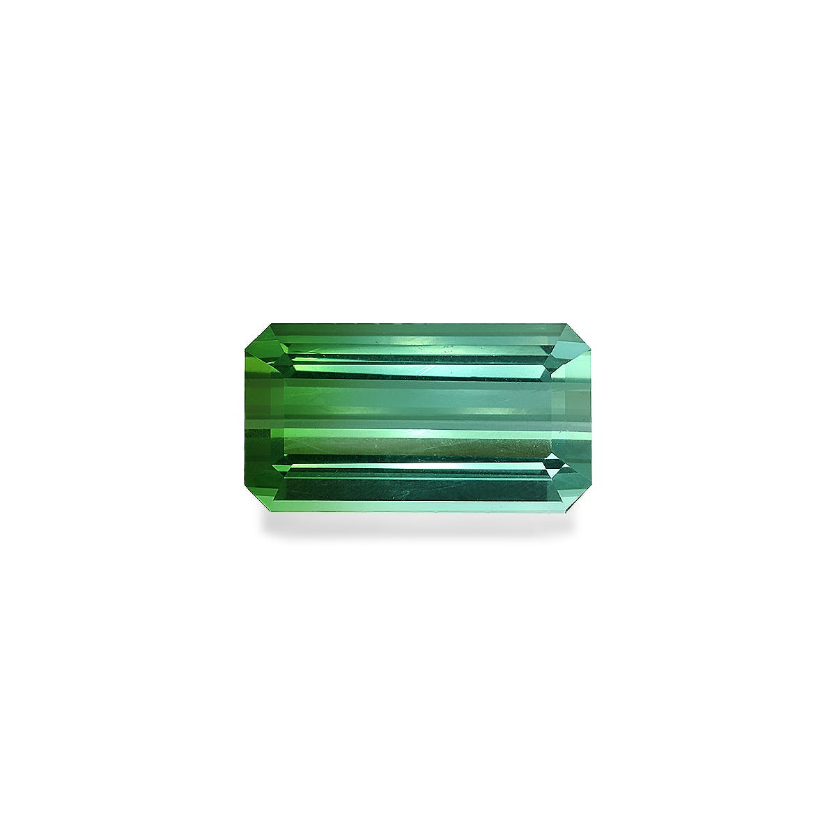 Green Tourmaline Rectangular Emerald Cut Seafoam Green