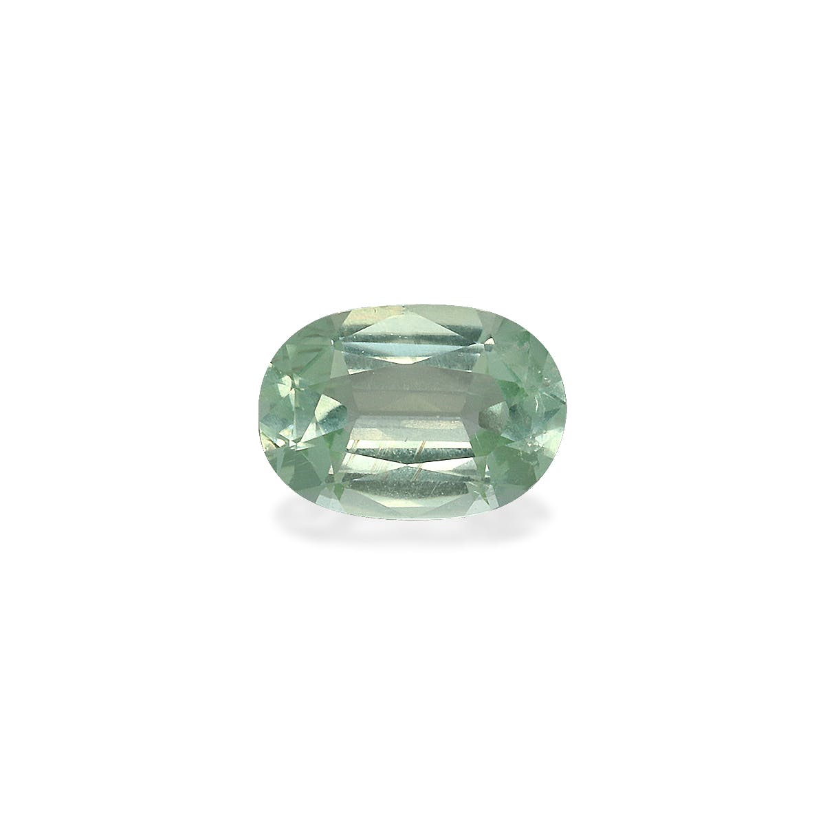 Green Tourmaline Oval Fine Step Cut Seafoam Green