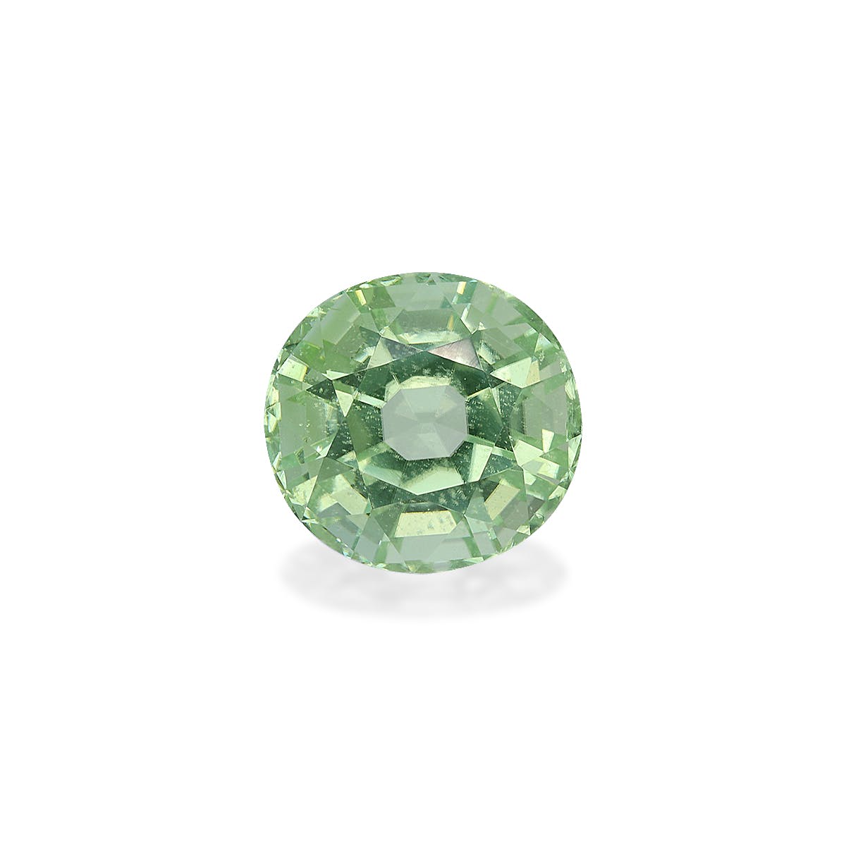 Green Tourmaline Oval Fine Step Cut Mist Green