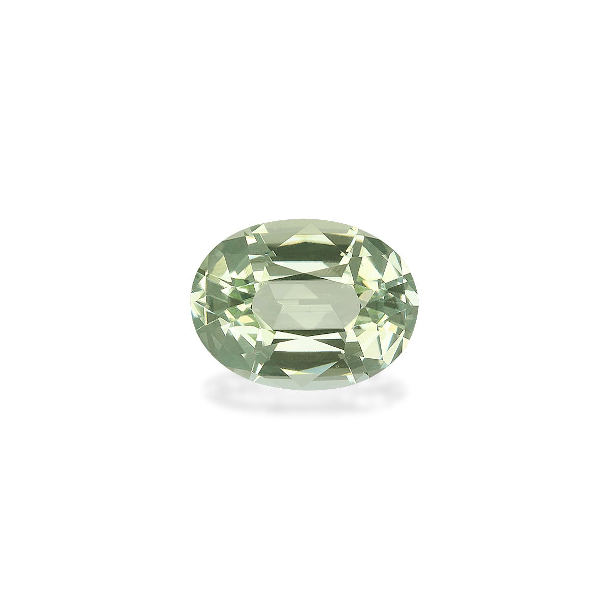 Green Tourmaline Oval Fine Step Cut Mist Green