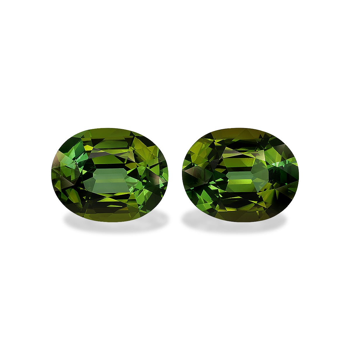 Green Tourmaline Oval Fine Step Cut Forest Green