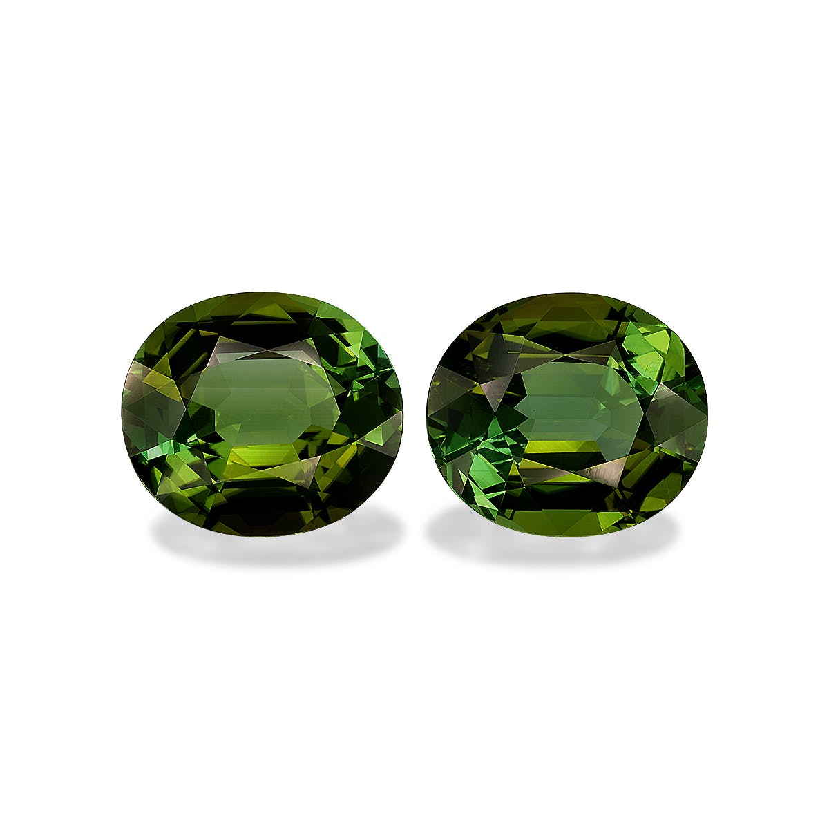 Green Tourmaline Oval Fine Step Cut Forest Green