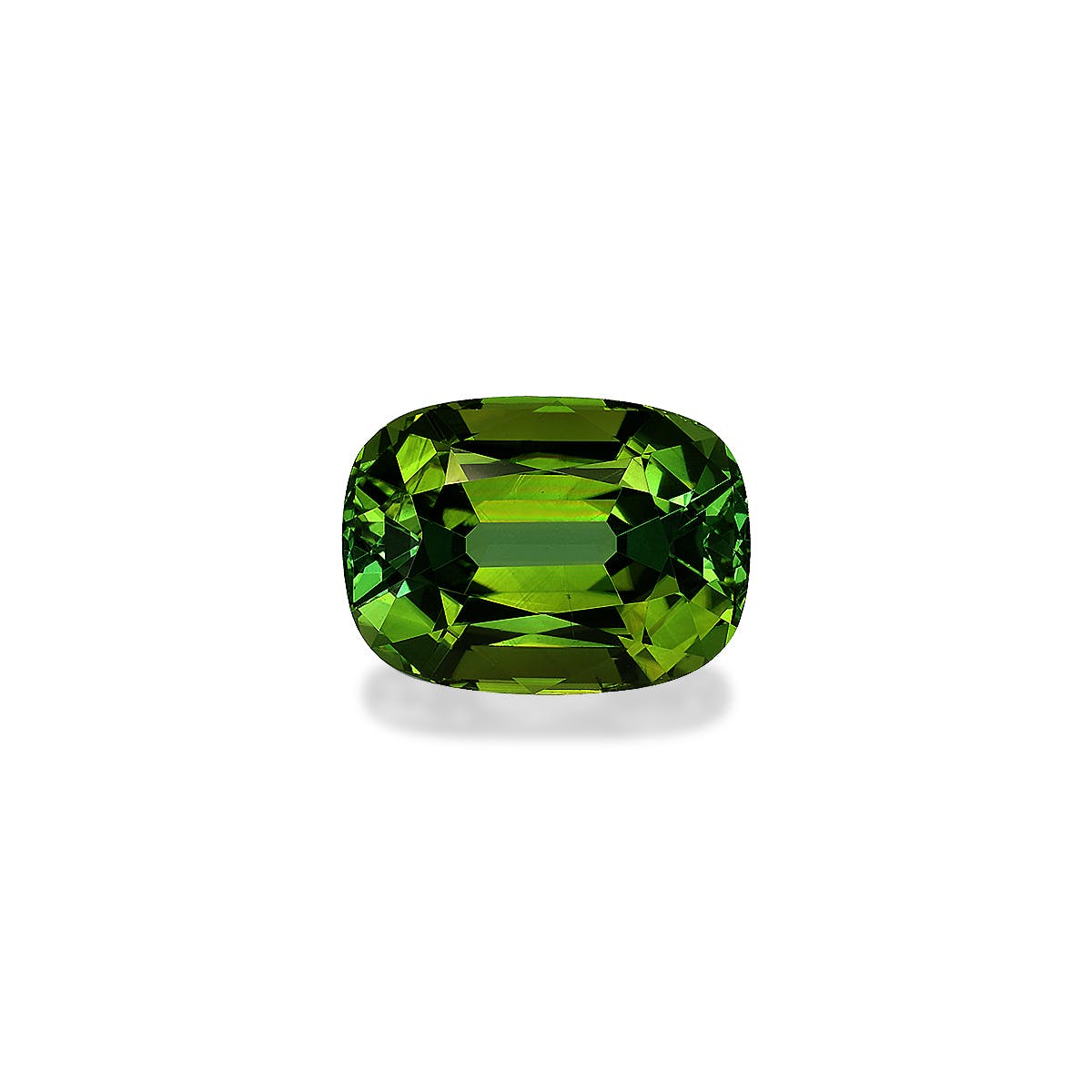 Green Tourmaline Cushion  Lime Green