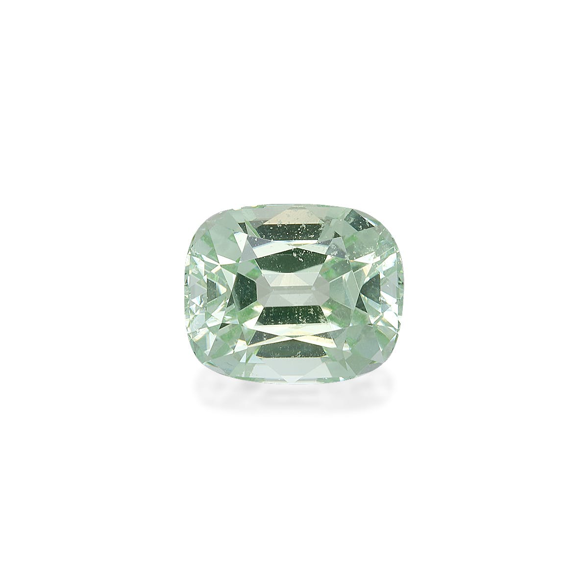 Green Tourmaline Cushion Fine Step Cut Mist Green