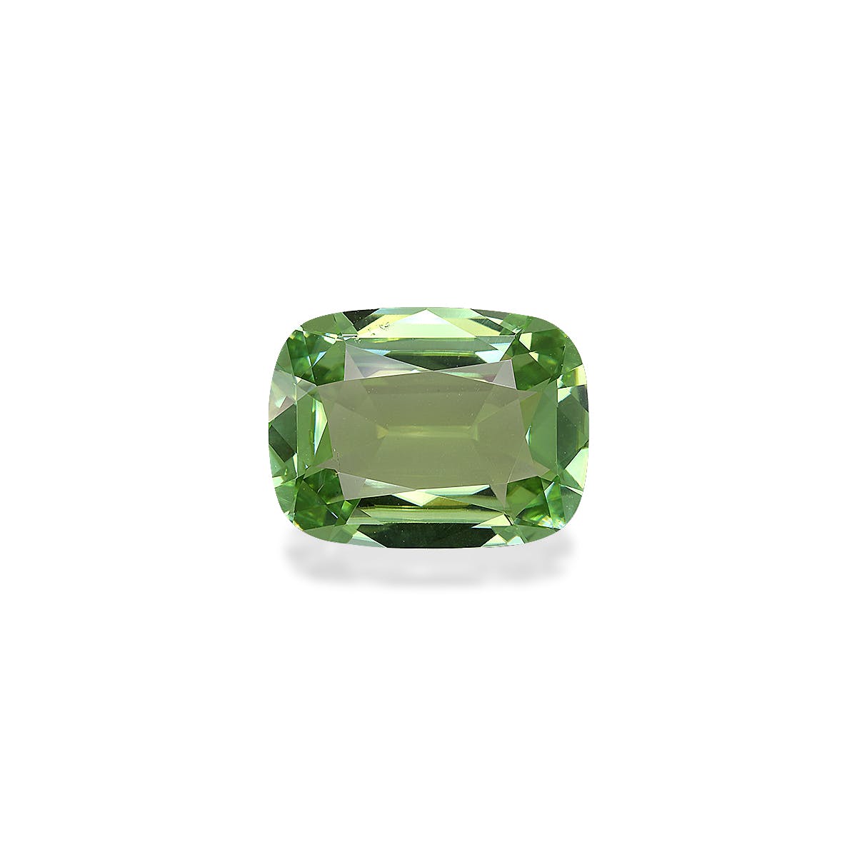 Green Tourmaline Cushion Fine Step Cut Pistachio Green