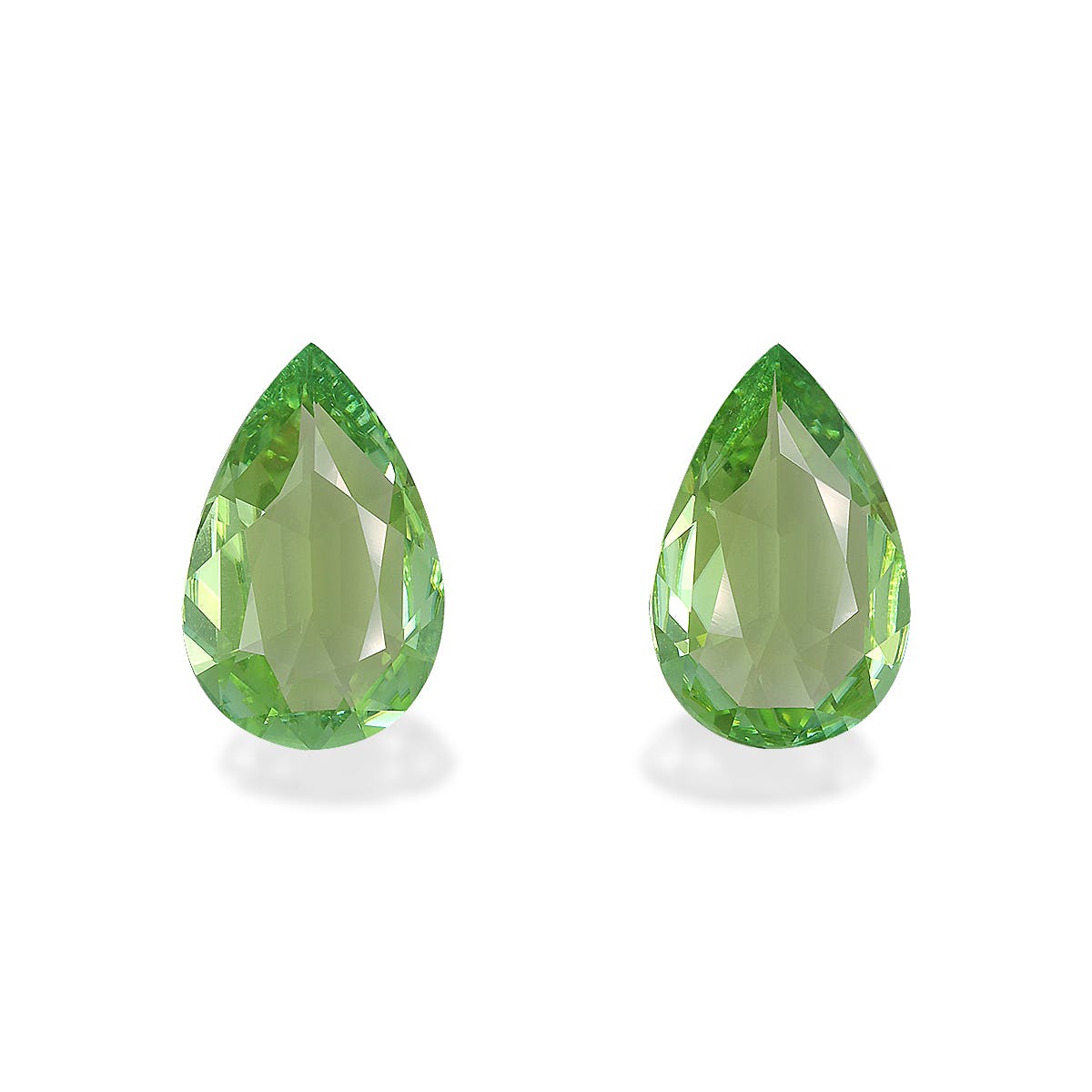 Green Tourmaline Pear  Pistachio Green