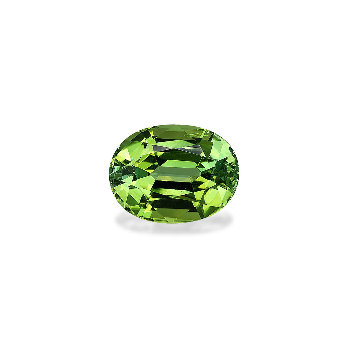 Green Tourmaline Oval Fine Step Cut Green