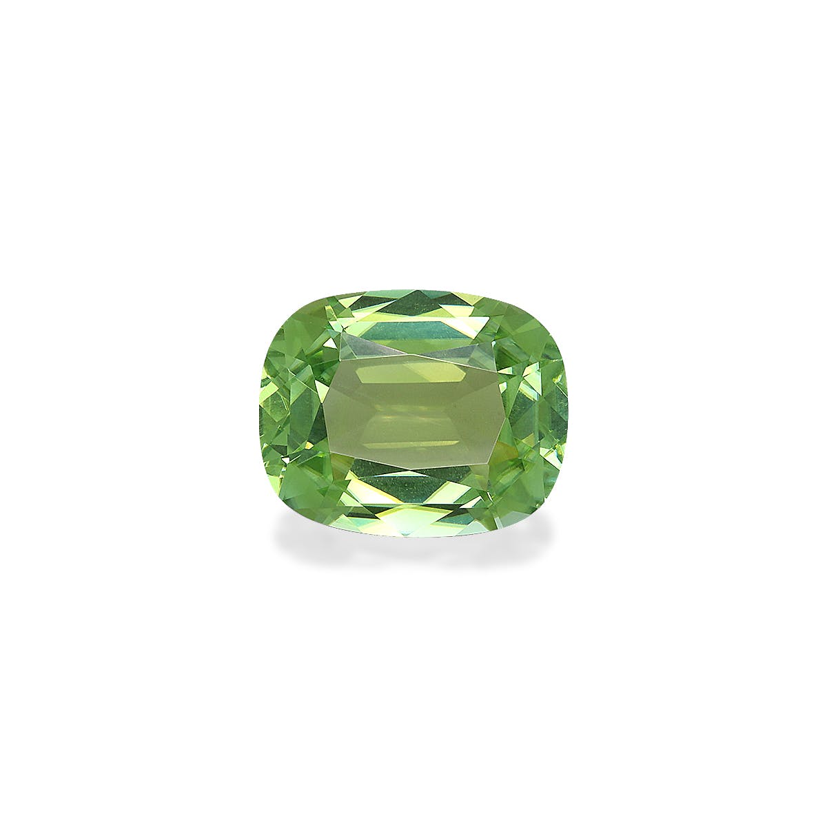 Green Tourmaline Cushion Fine Step Cut Lime Green