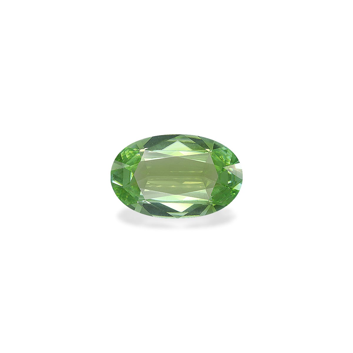 Green Tourmaline Oval Fine Step Cut Green