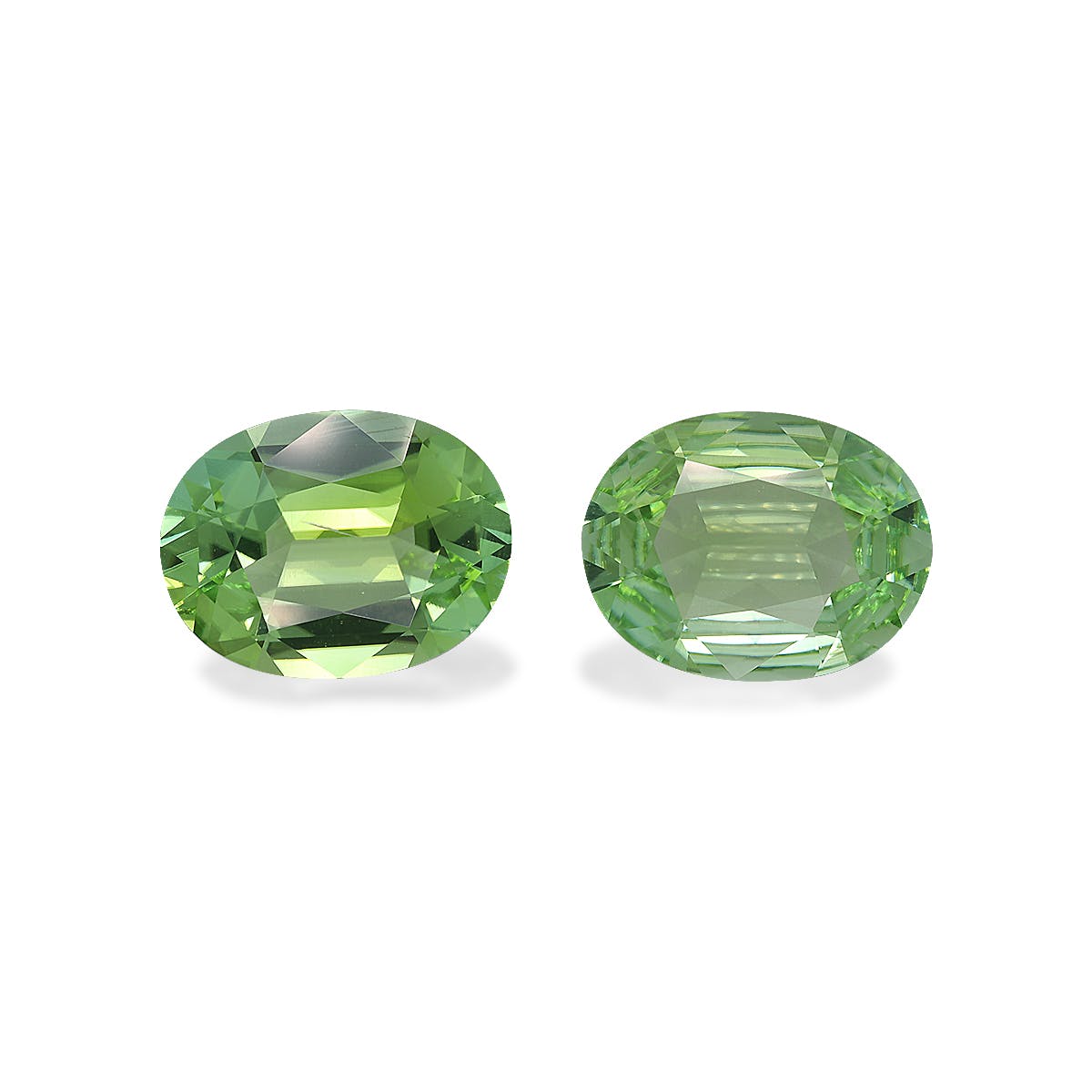 Green Tourmaline Oval Fine Step Cut Green