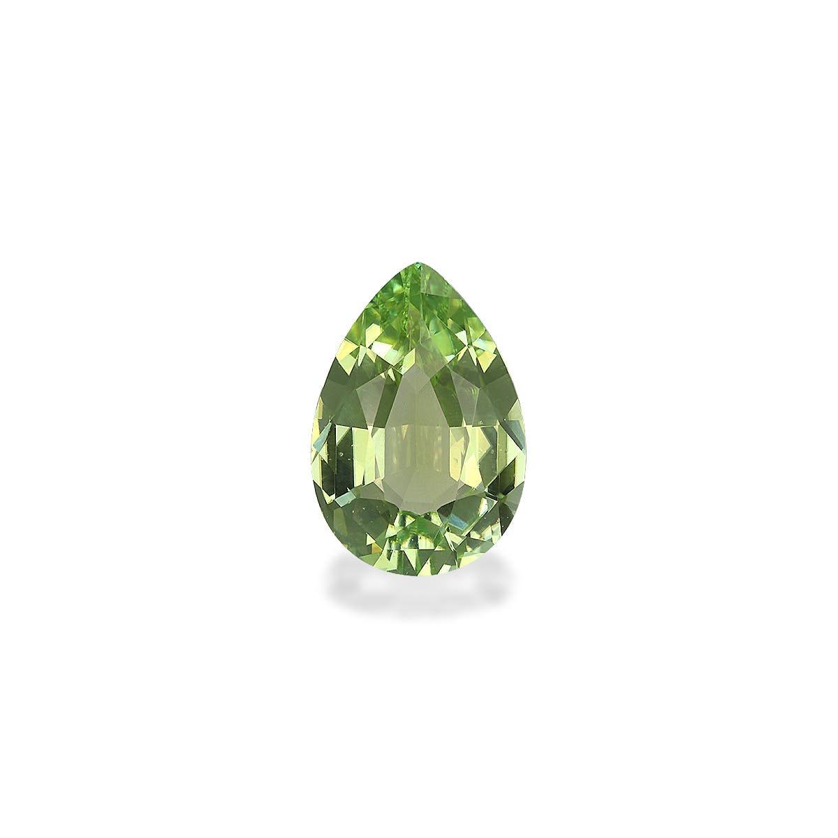 Green Tourmaline Pear Fine Step Cut Green