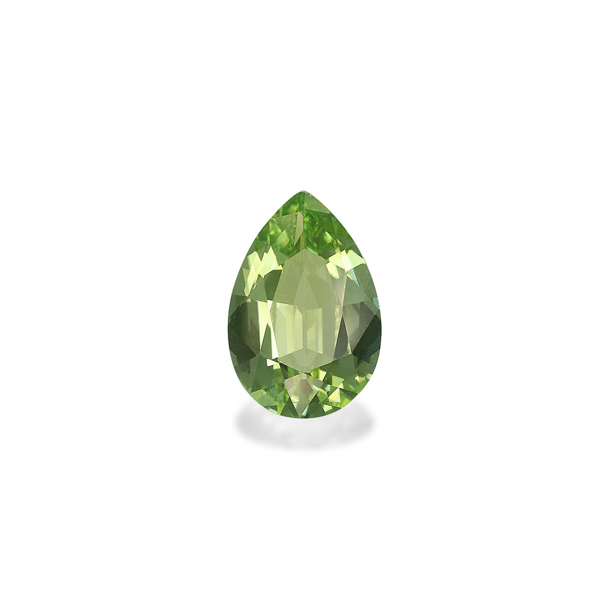 Green Tourmaline Pear Fine Step Cut Green