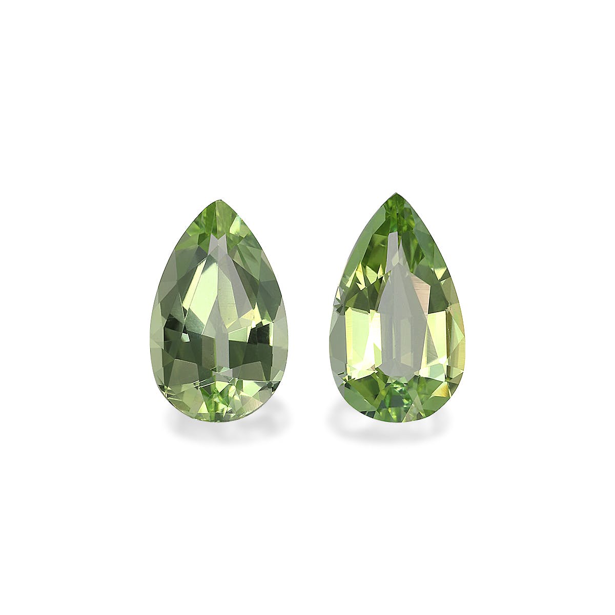 Green Tourmaline Pear Fine Step Cut Green