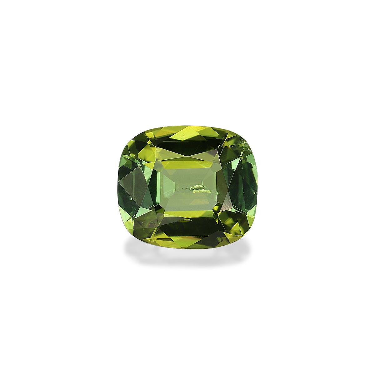 Green Tourmaline Cushion Fine Step Cut Moss Green