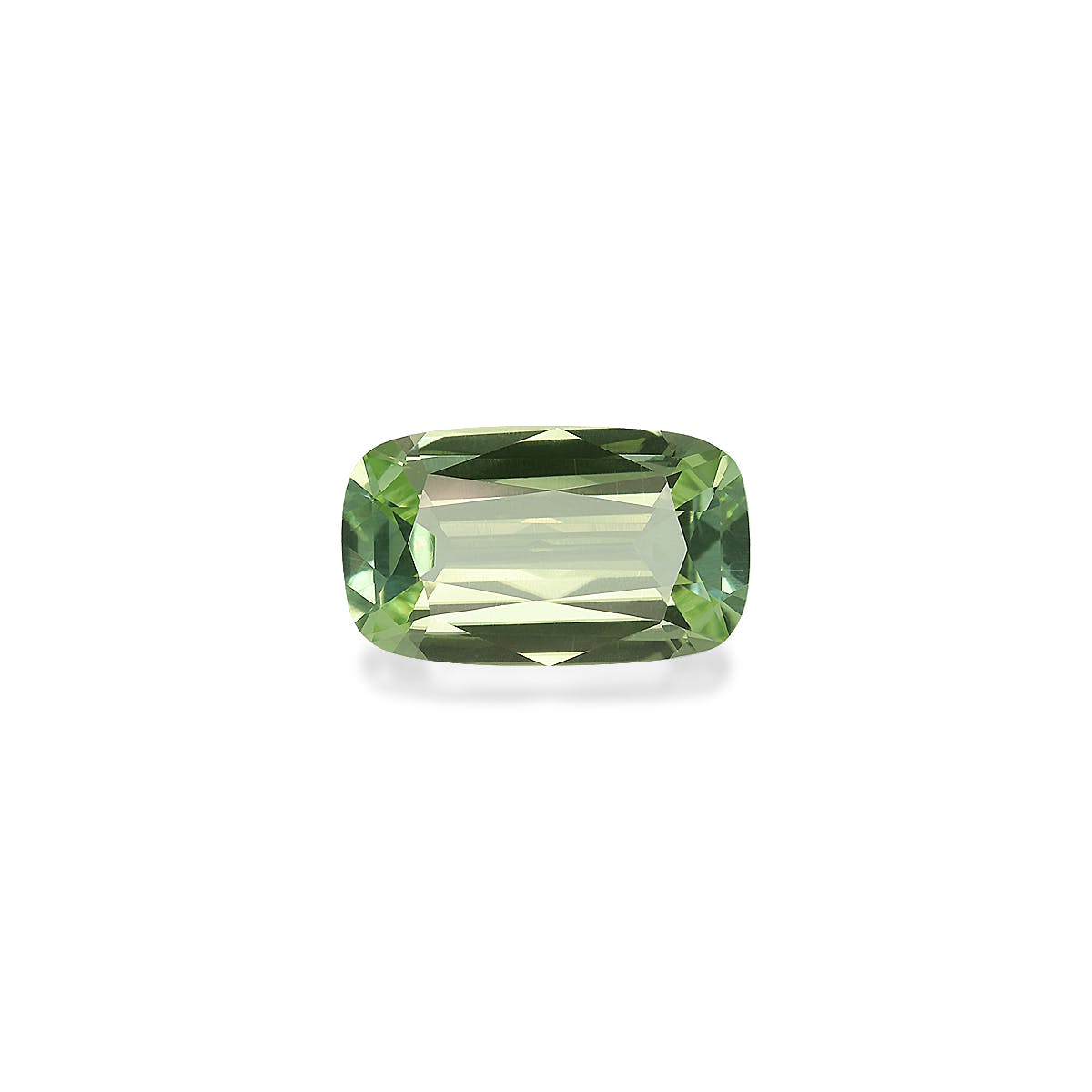 Green Tourmaline Cushion Fine Step Cut Mist Green