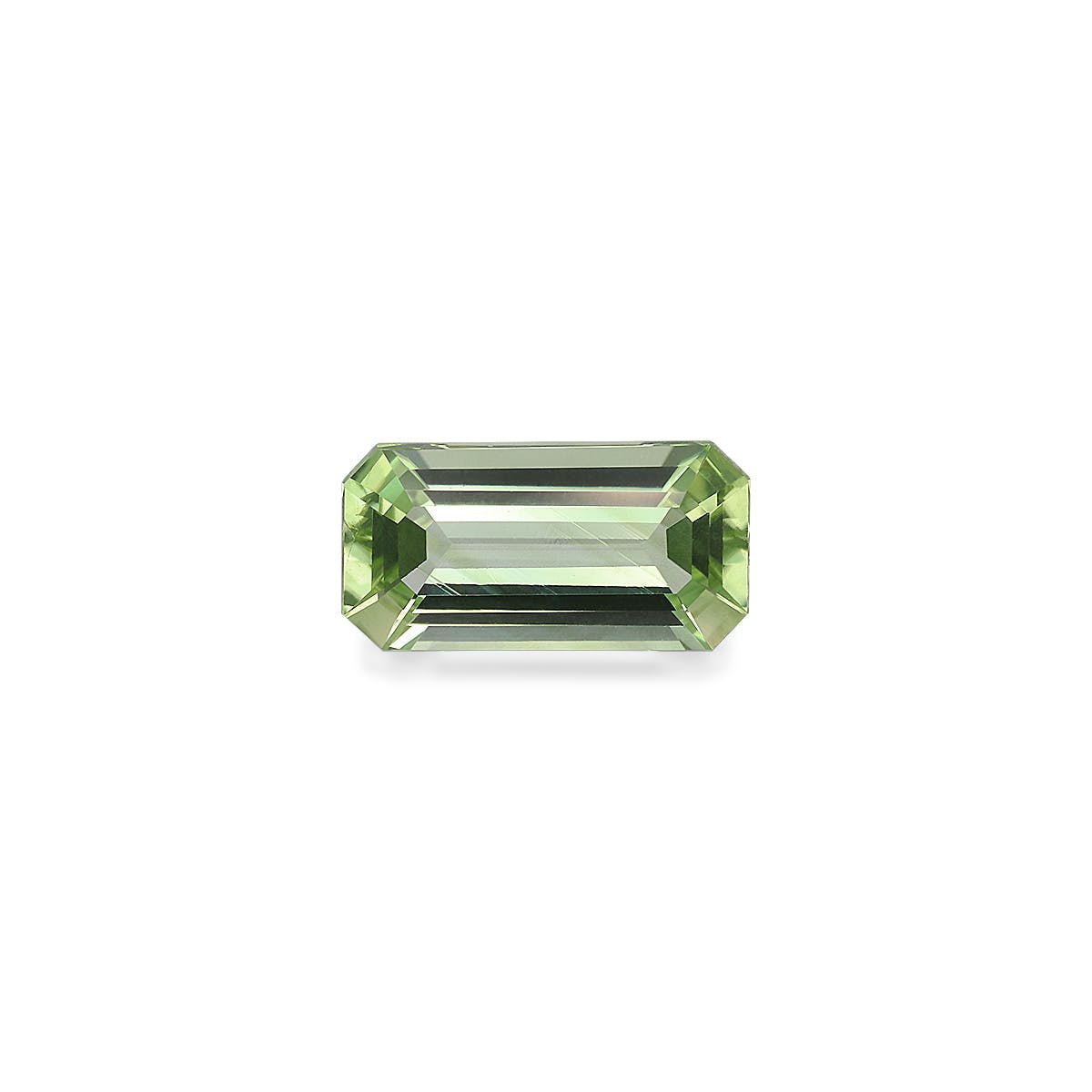 Green Tourmaline Rectangular Fine Step Cut Green