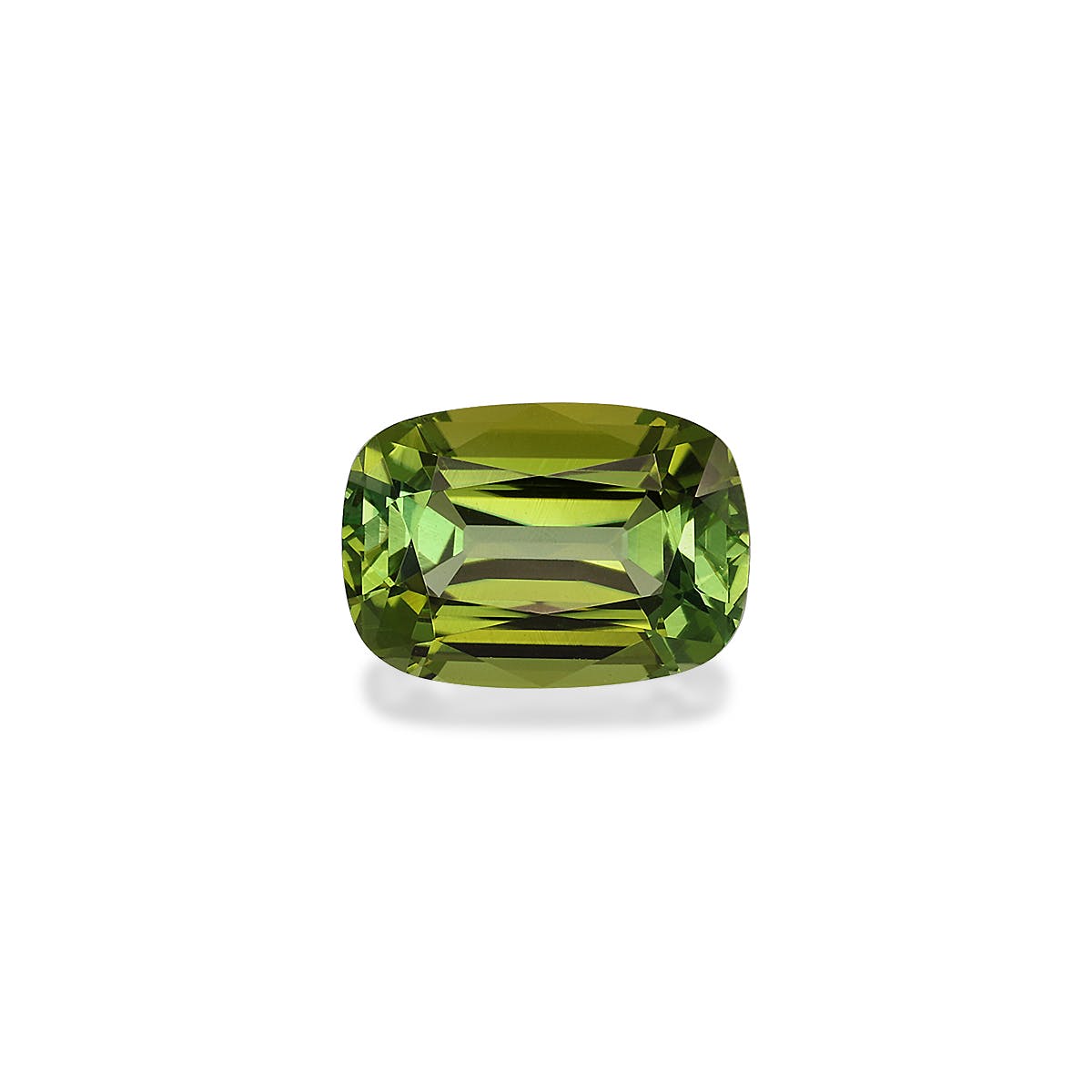 Green Tourmaline Cushion Fine Step Cut Lime Green