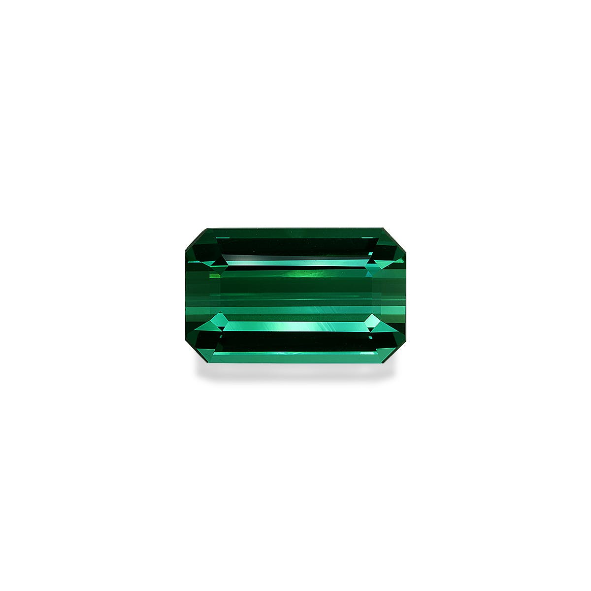 Green Tourmaline Rectangular Emerald Cut Green