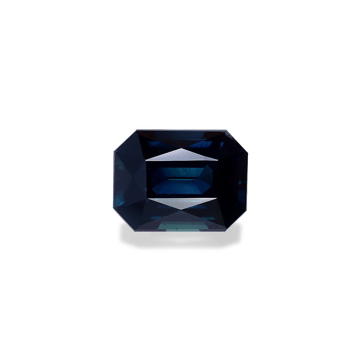 Teal Sapphire Rectangular Fine Step Cut Blue