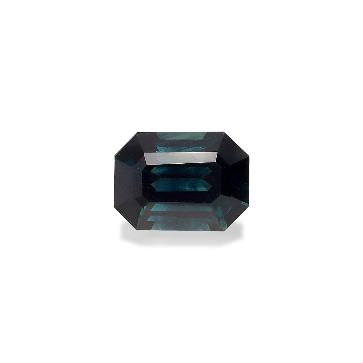 Teal Sapphire Rectangular Emerald Cut Blue