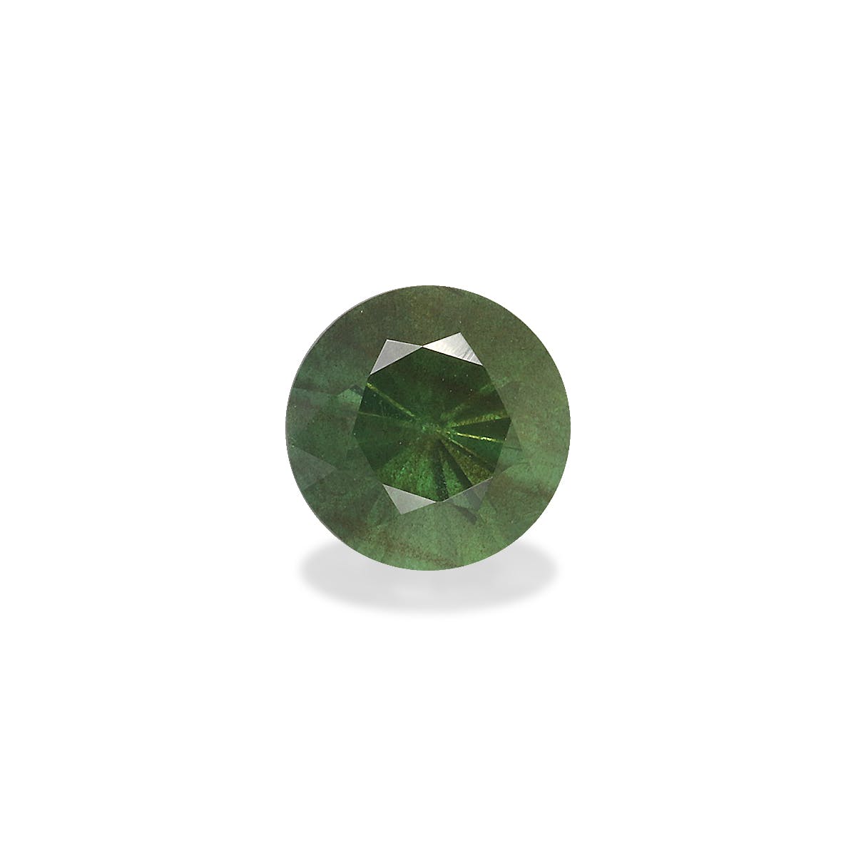 Teal Sapphire Round Brilliant Diamond Cut Green