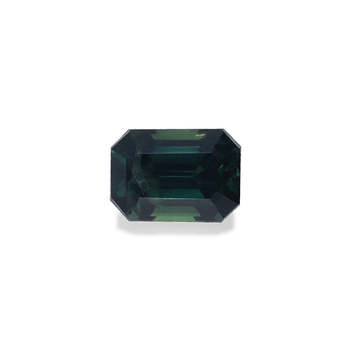 Teal Sapphire Rectangular Emerald Cut Blue