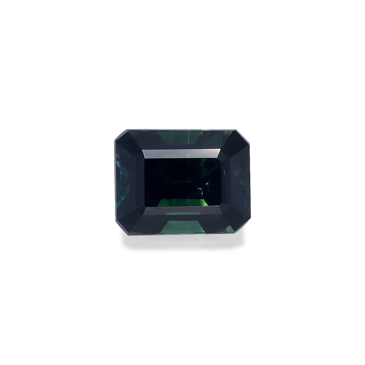 Teal Sapphire Rectangular Emerald Cut Blue