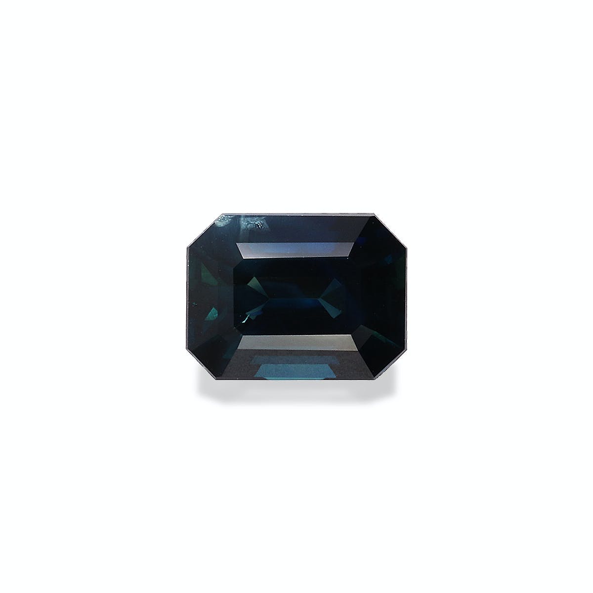 Teal Sapphire Rectangular Emerald Cut Blue