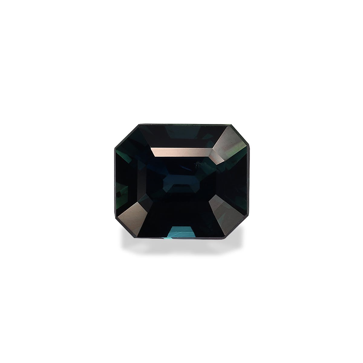 Teal Sapphire Rectangular Emerald Cut Blue